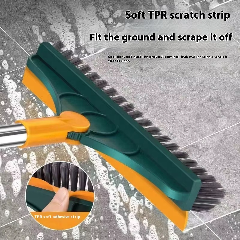3-in-1 Long Handle Floor Scrub Brush – Multi-Purpose Spin Cleaning Tool